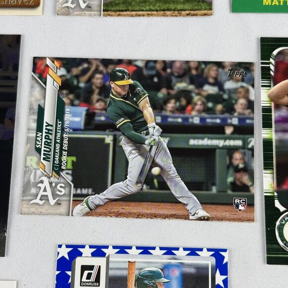Oakland A’s 12 Card Lot NM Eric Chavez Auto Best Authentic Murphy RC Matt Olson - Picture 8 of 13